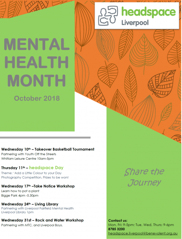 Mental health Month Flyer All Activities
